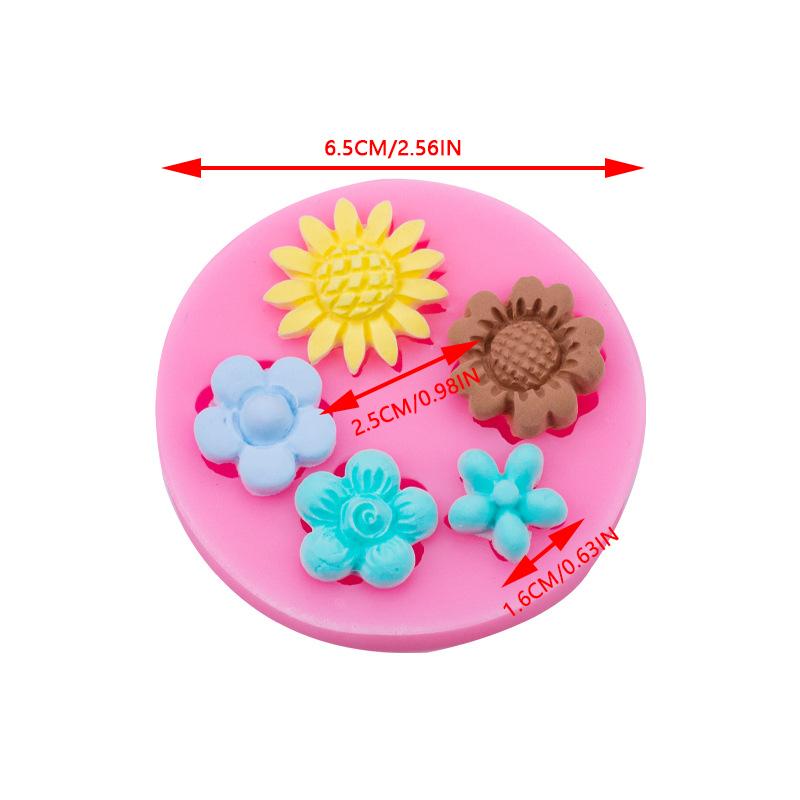 1ks silikonová forma na sedmikrásku kutily květinová pryskyřice pouzdro na telefon na hlavu lano do vlasů karta na šperky příslušenství forma na čokoládový dort silikonová forma