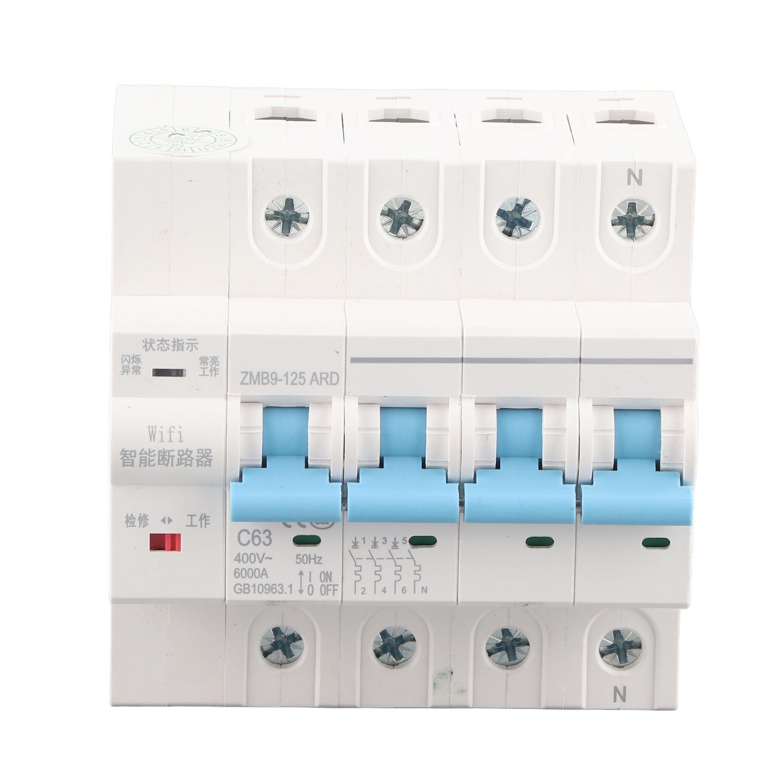 Cmperipheral Wifi 4P Intelligent Circuit Breaker Wireless Remote Control Switch 400V63a