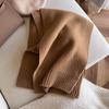 Heavy recommendation Maillard color scarf atmosphere coffee color women's brown high-end scarf