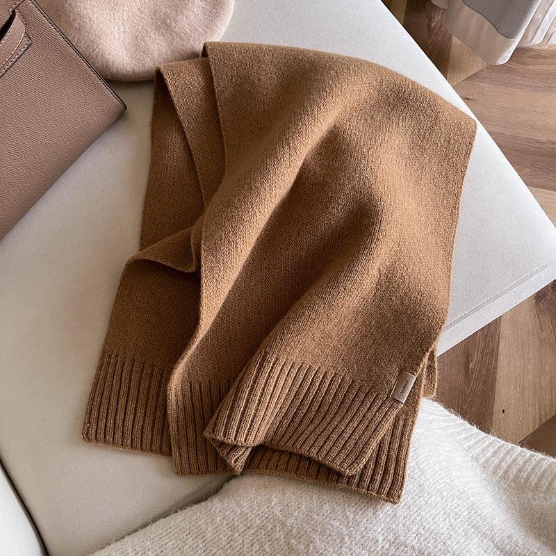 Heavy recommendation Maillard color scarf atmosphere coffee color women's brown high-end scarf