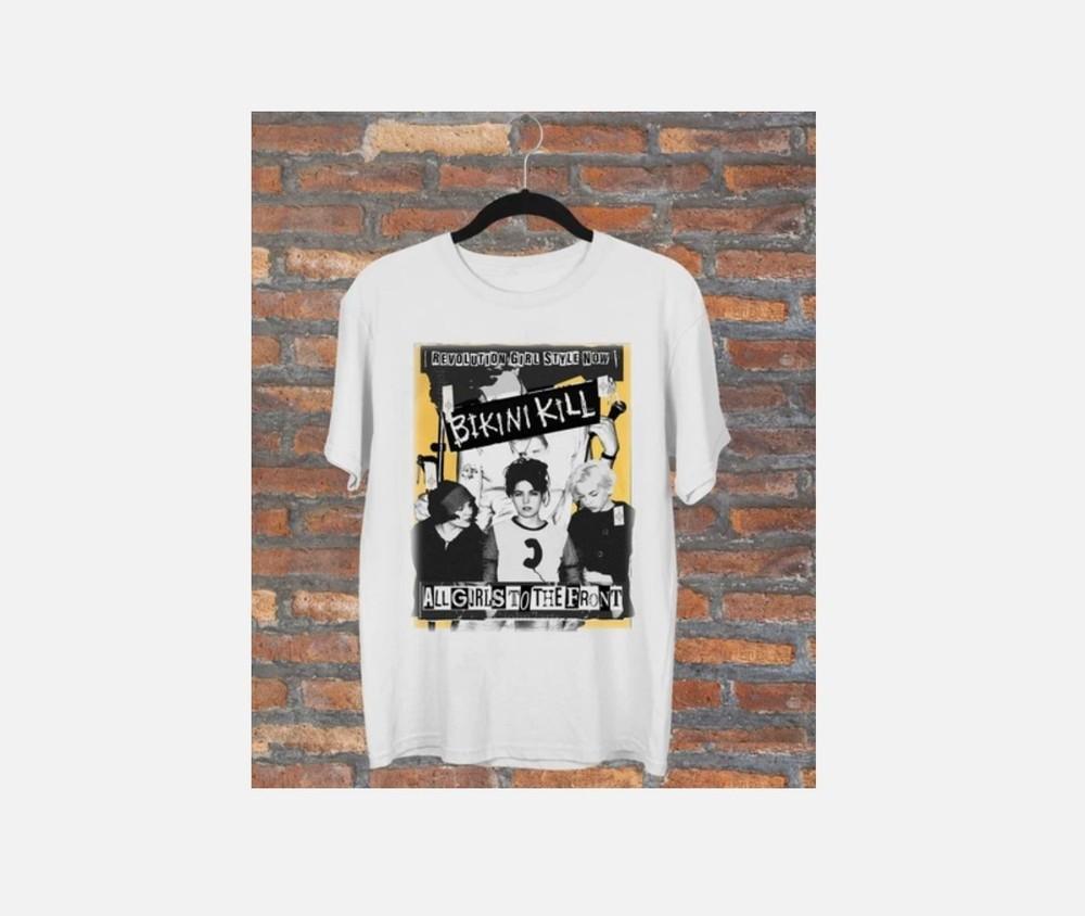 Bikini Kill Band Gift For Fan T-Shirt White All Size Unisex Unisex T-Shirt M