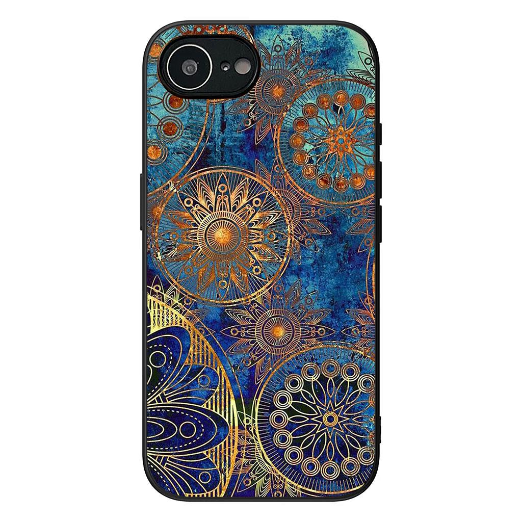 Floral Paisley Mandala Flower Texture Phone Cover Case for Apple iPhone 16 15 14 Plus 13 12 Mini 17 Pro Max + ProMax 16E Air 16+