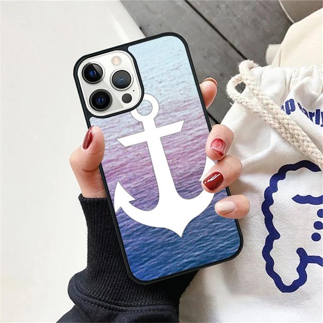 Classical Small Anchors Phone Case Cover For iPhone 17 Air 15 16 14 13 12 Pro Max 11 Pro Max Plus Coque Shell