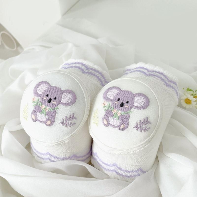 Toddler Knee Protectors Breathable Cotton Crawling Gear Anti Slip Baby Leg Guards Kneepads For Indoor Play