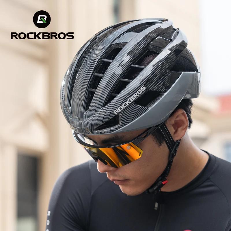 Rockbros Ultralight Cycling Helmet Safety Cap Bicycle Helmet For Women Men Racing Bike Equipments Road Mtb Adult Bike Helmets