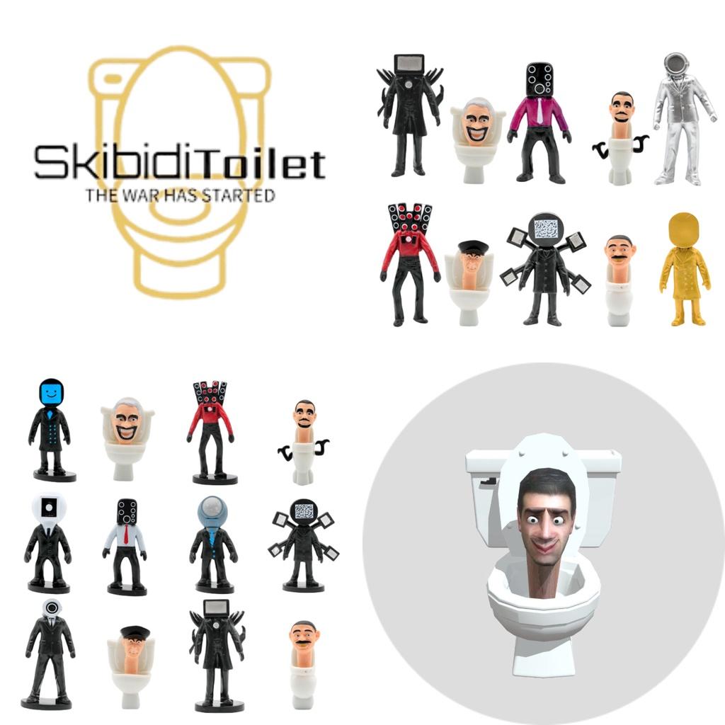 High-quality Pvc Material 2.5-4.5 Inch Toilet Man Vs Surveillance Man Action Figure Model Collectible