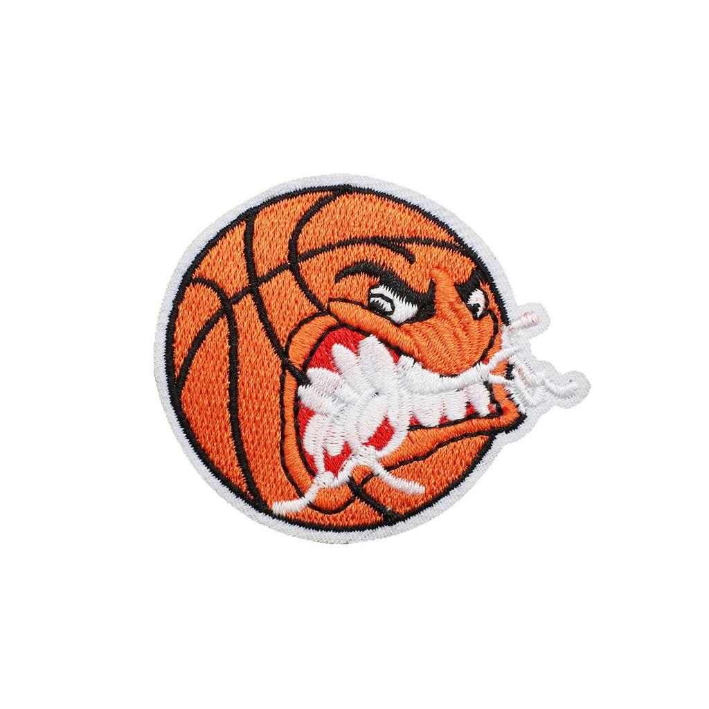 Basketball Theme Embroidery Cloth Sticker Towel Embroidery Team Patch Sticker Clothing Hat Decoration Bow Patch