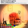 Rechargeable LED night light with motion sensing, RGB gradient ambient light, adjustable indoor light, suitable for foyer, bedside, desk, wardrobe