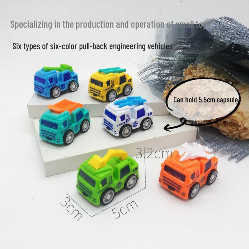 Mini Pull-Back Fire Truck Toy for Kids - Popular Street Vendor Gift