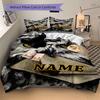 Custom Name Cartoon Harryl Bedding 3 Piece Set HD Print Duvet Cover Pillowcases for Teens Adult Bedroom Decoration