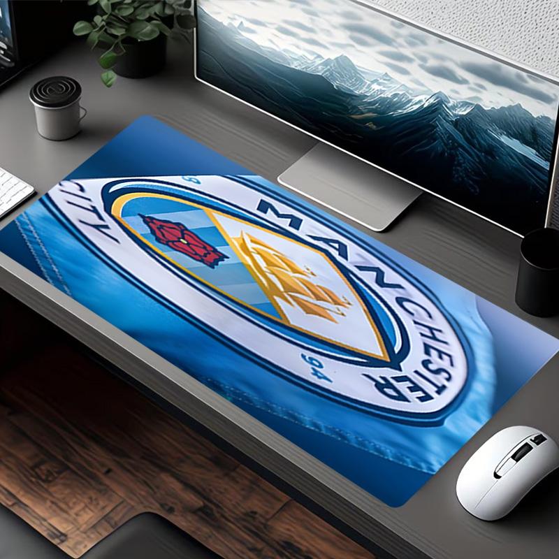 Football team City FC Print Mouse Pad, for Keyboard Pad Laptop PC Mat for Office Home Use, Desk Decor, Perfect Birthday Gift for Gamers