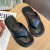 Women's Summer Ins New Flip-Flops with Quick-Drying Feature Indoor Soft Bottom Non-Slip Beach Eva Sandals Leather Lining