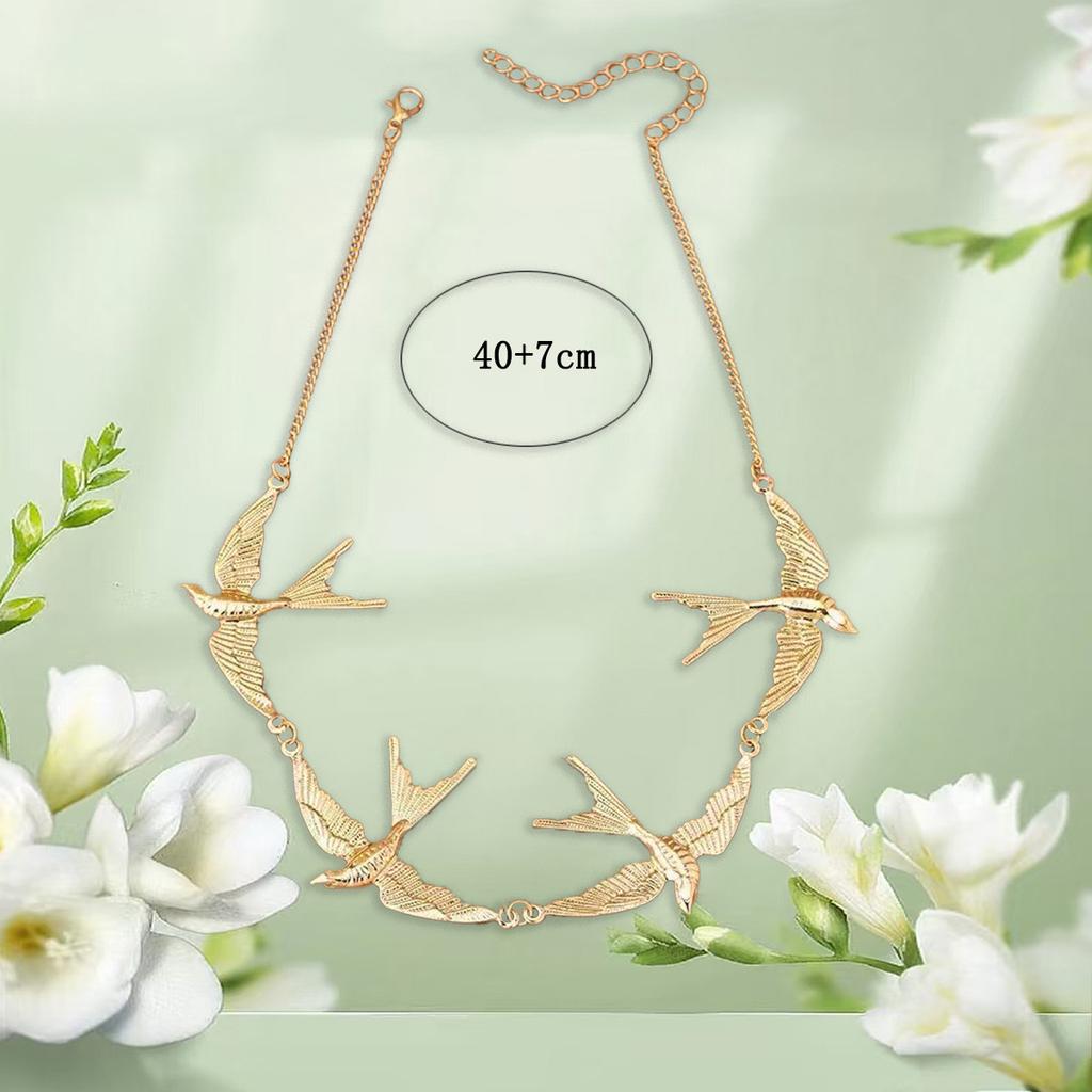 Trend Swallow Connection Necklace Niche Design Sense Personality Fashion Temperament Item Accessories