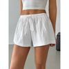 Women's Elastic Lace-up Striped Casual Shorts - Summer 2025