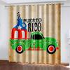 Cartoon Car Printing Woven Curtains Bedroom Blackout Curtains with Two Independent Curtains On The Left and Right