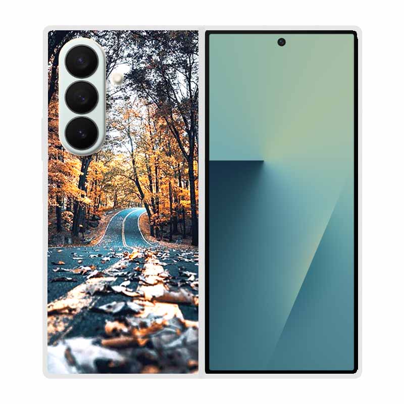 Etui Na Samsung Galaxy Fold 7 Etui Fajne Kosmiczne Zwierzęta Przezroczyste Twarde Etui Na Telefon Na Galaxy Z Fold7 5G 2025 Tylna Pokrywa Z fold7 Capa