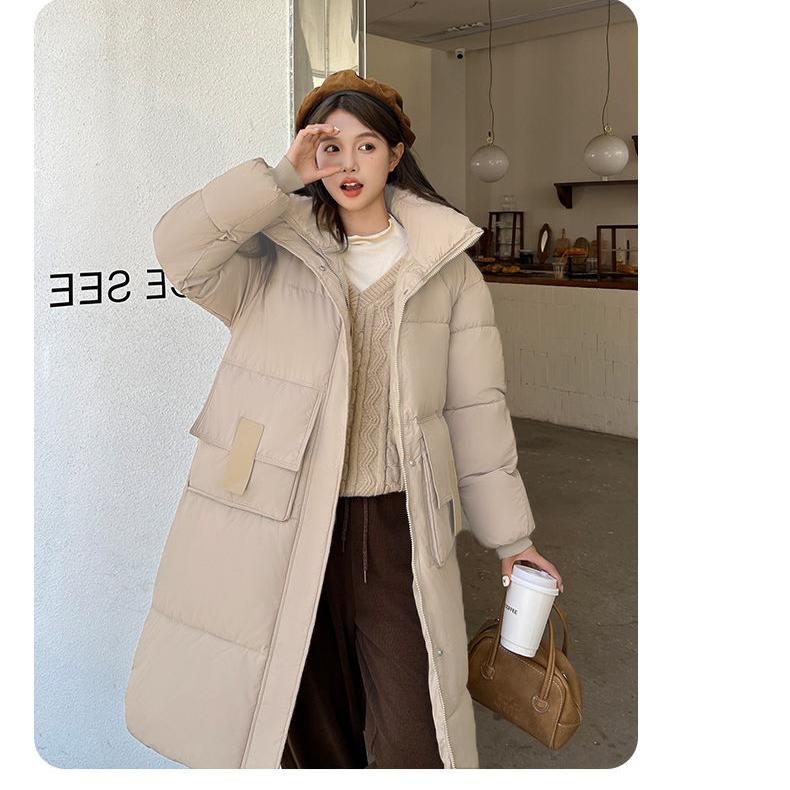 Fashionable Winter Oversized Coat with Big Pockets and Loose Fit for Women