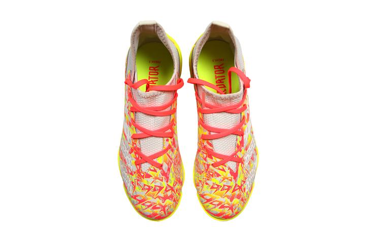 LIEYING X Adidas Freak.3 TF Low Top Kids' Soccer Shoes Gray Red Kids' GZ7095