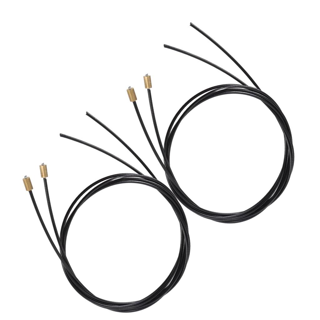 2Pcs Rotary Latch Cable with Stops 92579 Rubber Metal Enhanced Safety Truck Cap Rotary Latch Cable