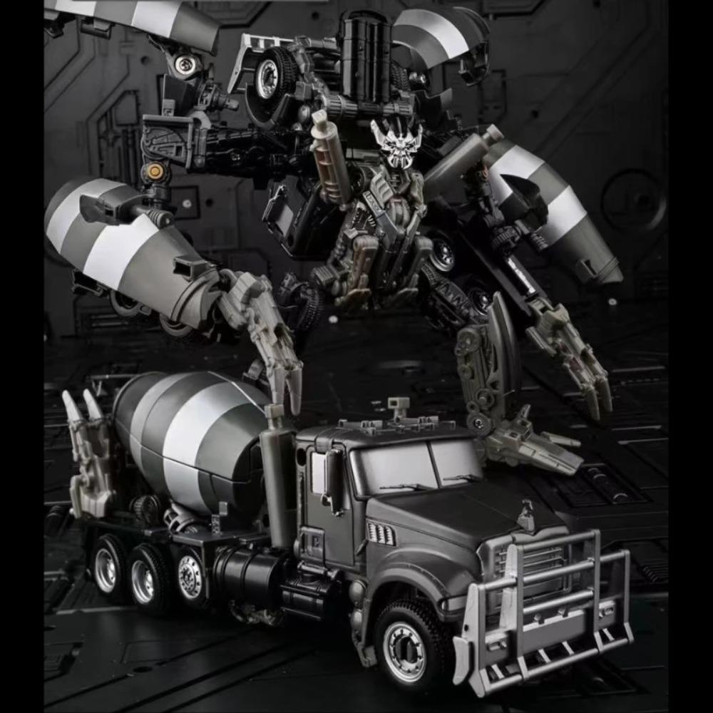 AOYI 8 IN 1 Big Size Devastator Transformation Toys Robot KO GT Action Figure Excavator Hook Crane Scraper Model Kid Gift DD04