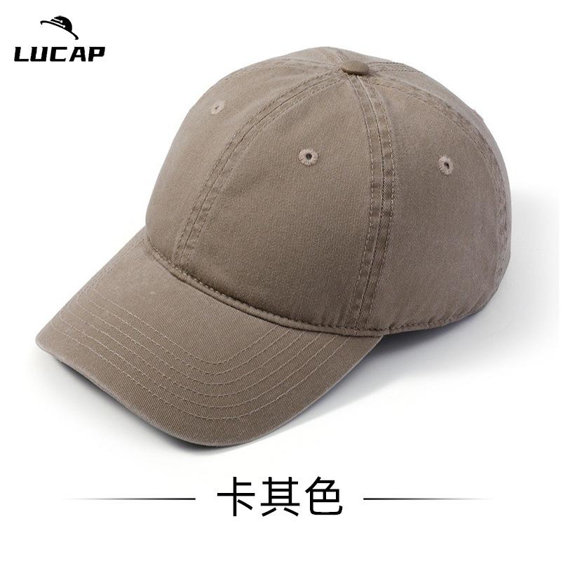 Big head circumference hat men's cap large size spring and autumn baseball cap large brim showing small face, enlarged and deepened baseball cap
