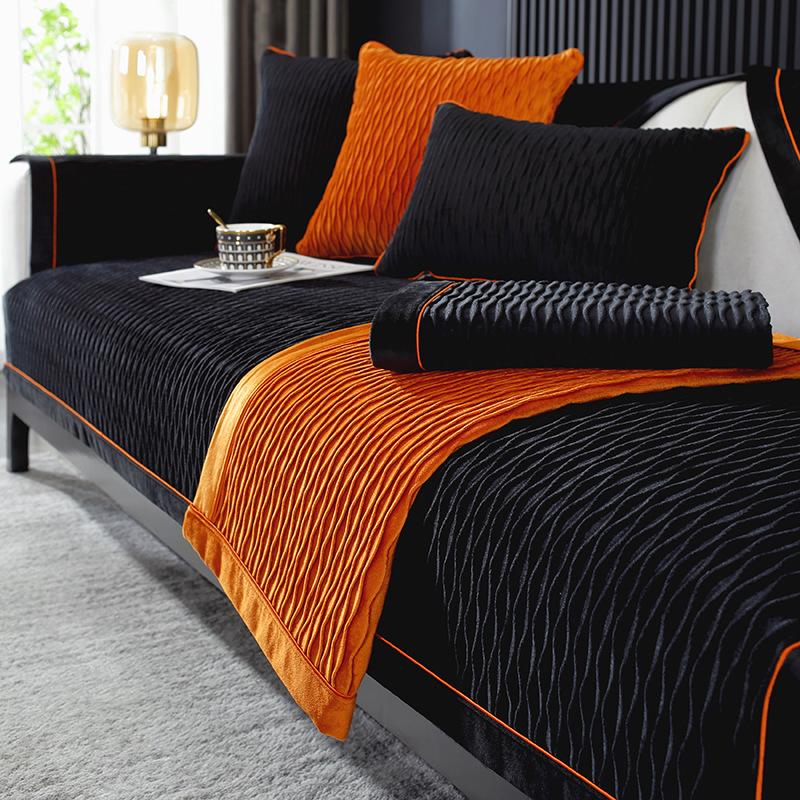 Суцільний колір Високоякісна диванна подушка Тканинний рушник Нековзкий Простий Сучасний зручний для шкіри Чотирисезонна універсальна спинка