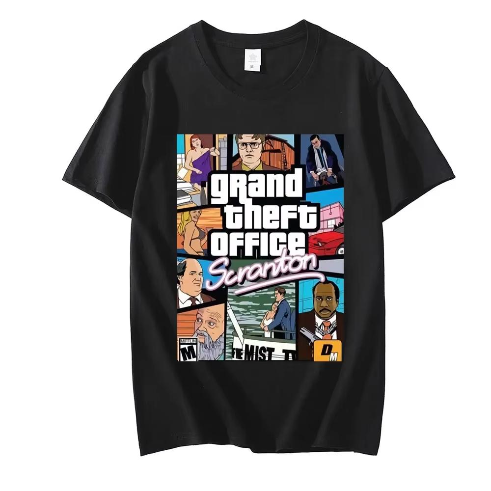 

Office TV Series Willie Schrute Michael Scott Jim Mifflin Scranton Tshirt Men s Women s Short Sleeved Street Wear Plus Size T... S