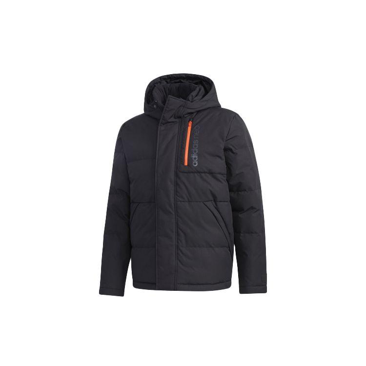 

Adidas Neo Sport Стеганая парка с капюшоном Мужская верхняя одежда Черный GJ8796