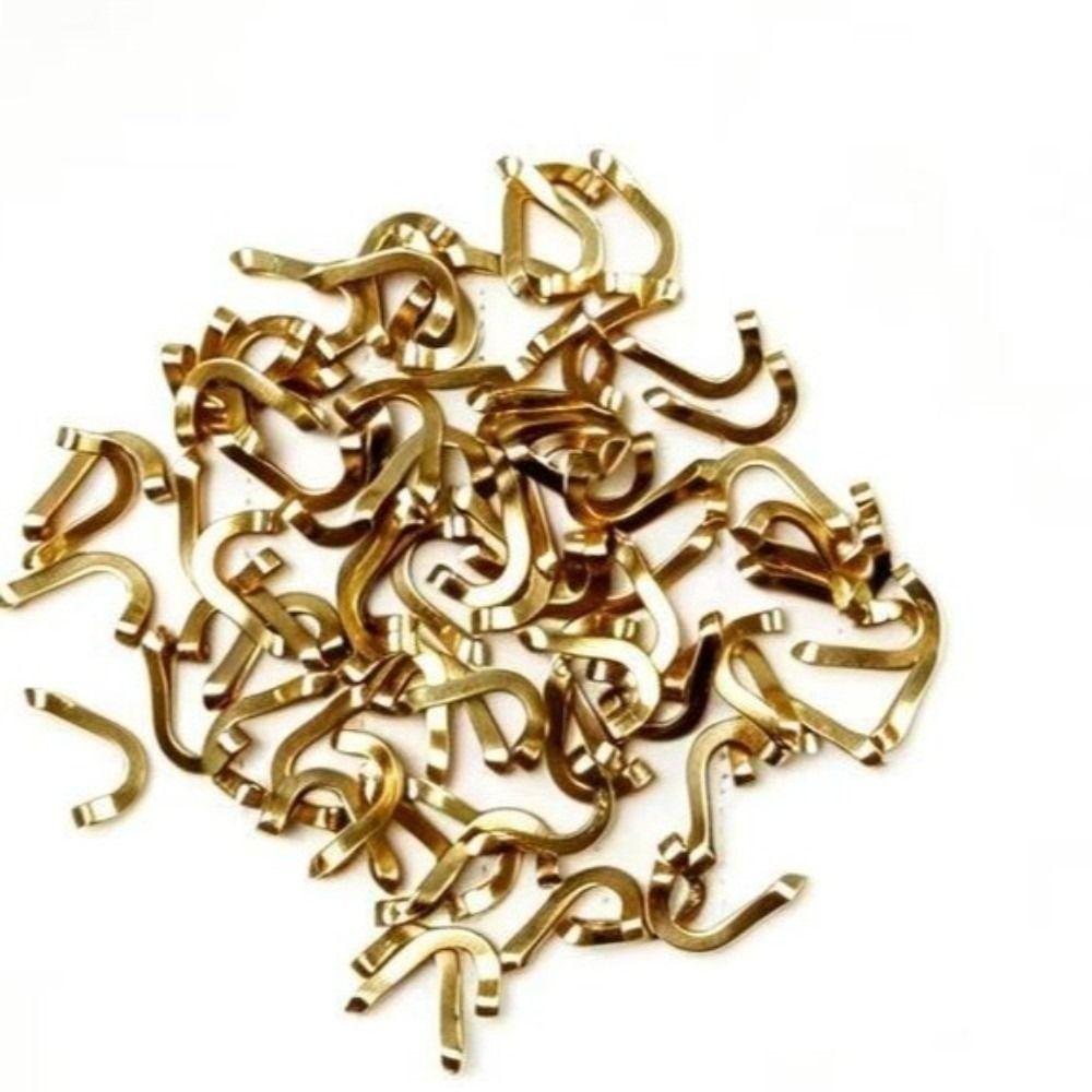 100 PCS Copper Material Fishing Clevis Irregular U-shaped Lure Making Accessories  Fishing Tackle