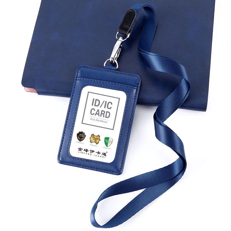 Γνήσιο Δερμάτινη Θήκη Ταυτότητας & Καρτών με Κορδόνι για Εργασία, Φοιτητές & Κάρτες Λεωφορείου