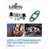 LZONE - AN4 Male Turbo Oil Feed Inlet Flange Adapter Kit w/Gasket For T3 T4 T04 T04B T04E JR-OFG31