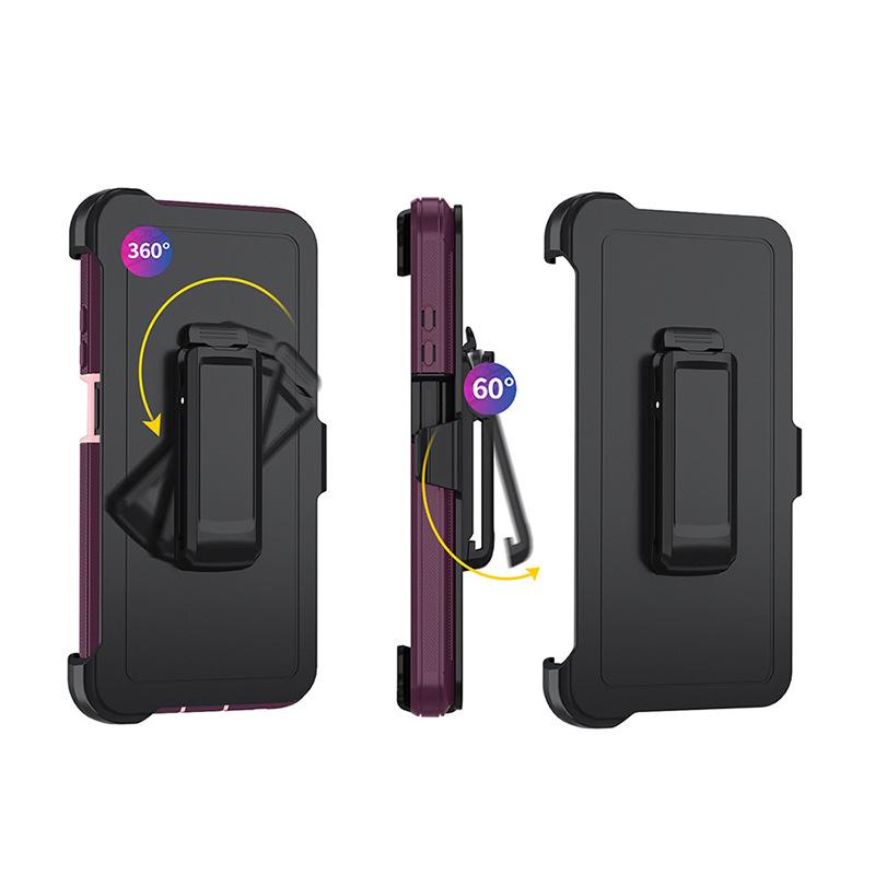 MOTO G Power 5G (2024) Three-in-One Phone Case with Back Clip & Full Edge Protection