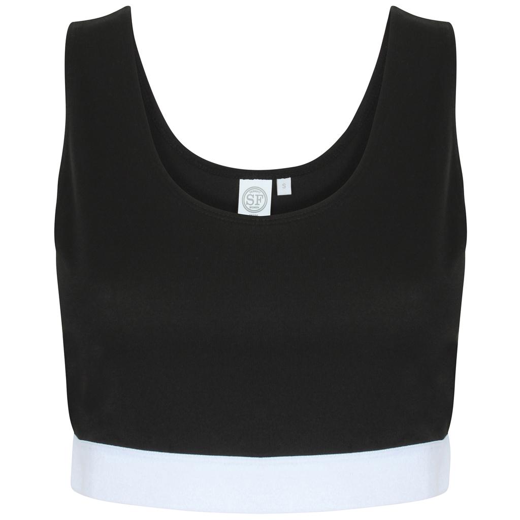 Skinni Fit Womens/Ladies Fashion Sleeveless Crop Top