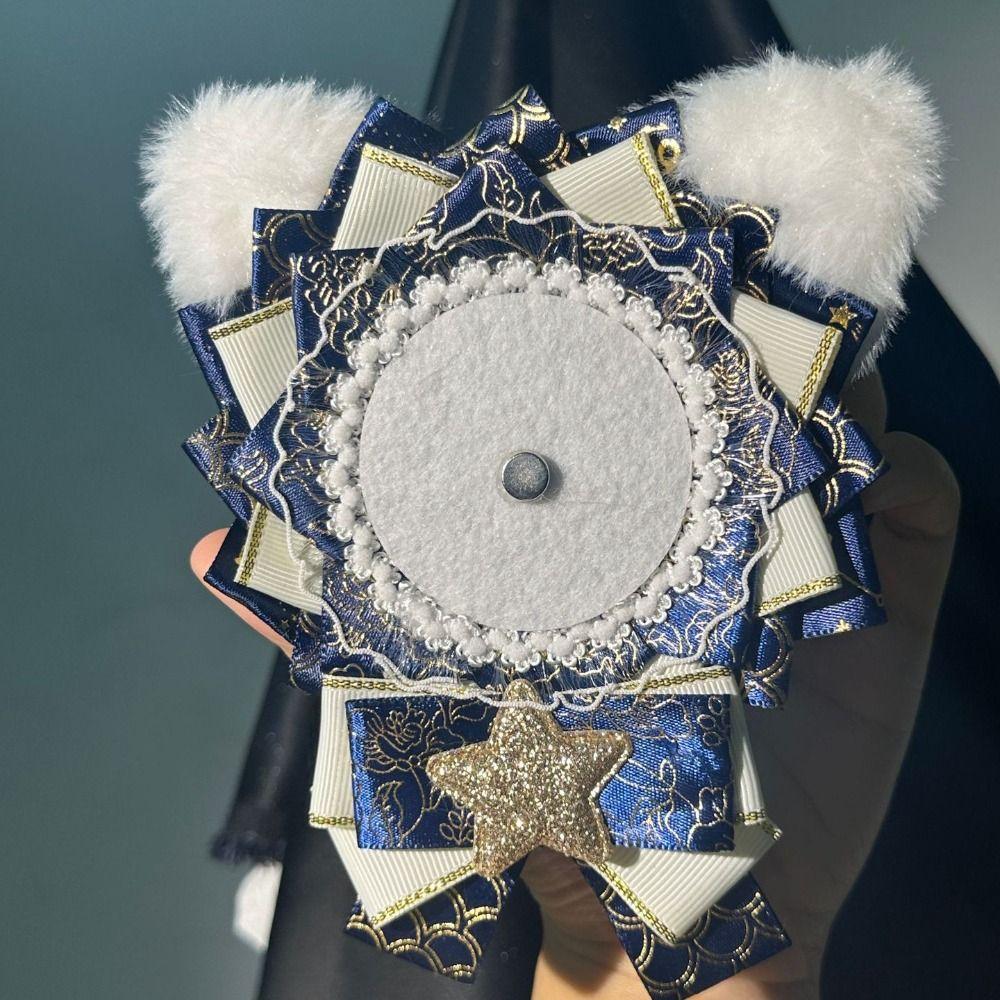 Lacework Cute Badge Holder Kawaii Badge Decoration Tray Anime Pins Display Base  Badge Organizer