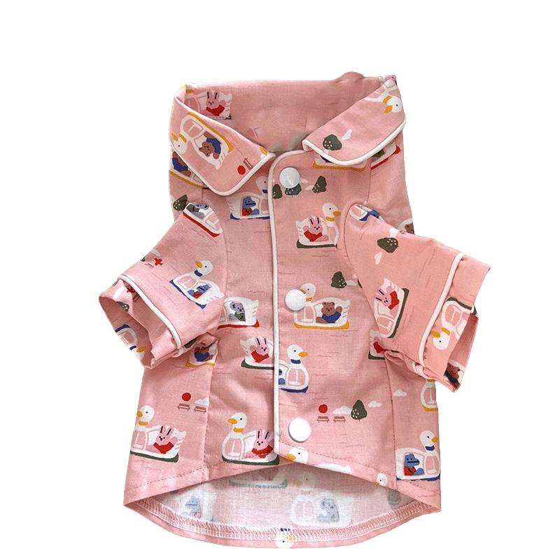 New Spring Summer Dog Shirt Pet Spring Summer Pet Shirt Dog Cat Clothes Schnauzer Bichon Pomiri Temperament Handsome Thin Pet Cl