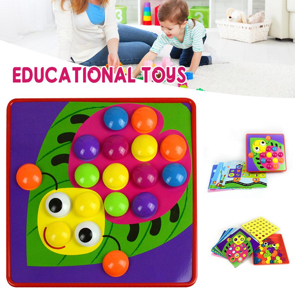 

Large Colorful Mushroom Button Puzzle Board Educational Logic Exercise Toys For Kids Boys Girls China Mainland