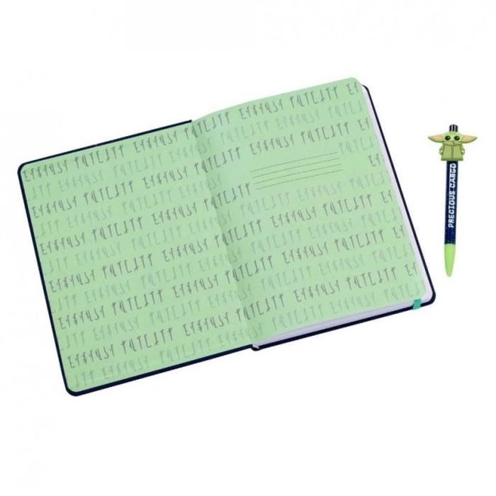 Cahier et stylo - Star Wars - The Mandalorian - Noir - A5 - Mixte