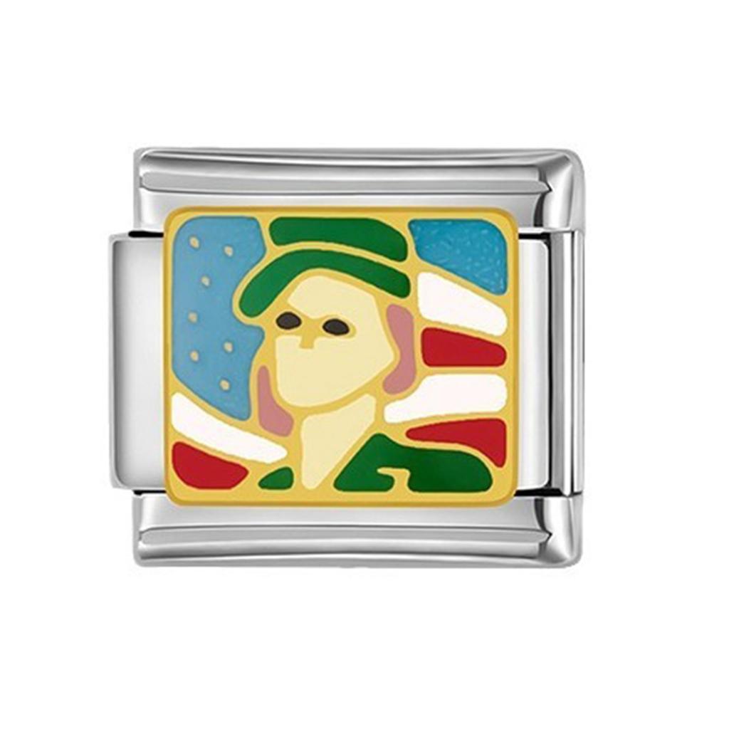 18 szt. Personalizowane Akcesoria do Bransoletek Moduł Włoski DIY Prezenty Materiał Stal Nierdzewna Litera Kreskówka Neutralny Numer Bransoletka