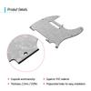 3Ply Guitar Pickguard with Single Coil Pickup Hole for  Electric Guitar White Pearl