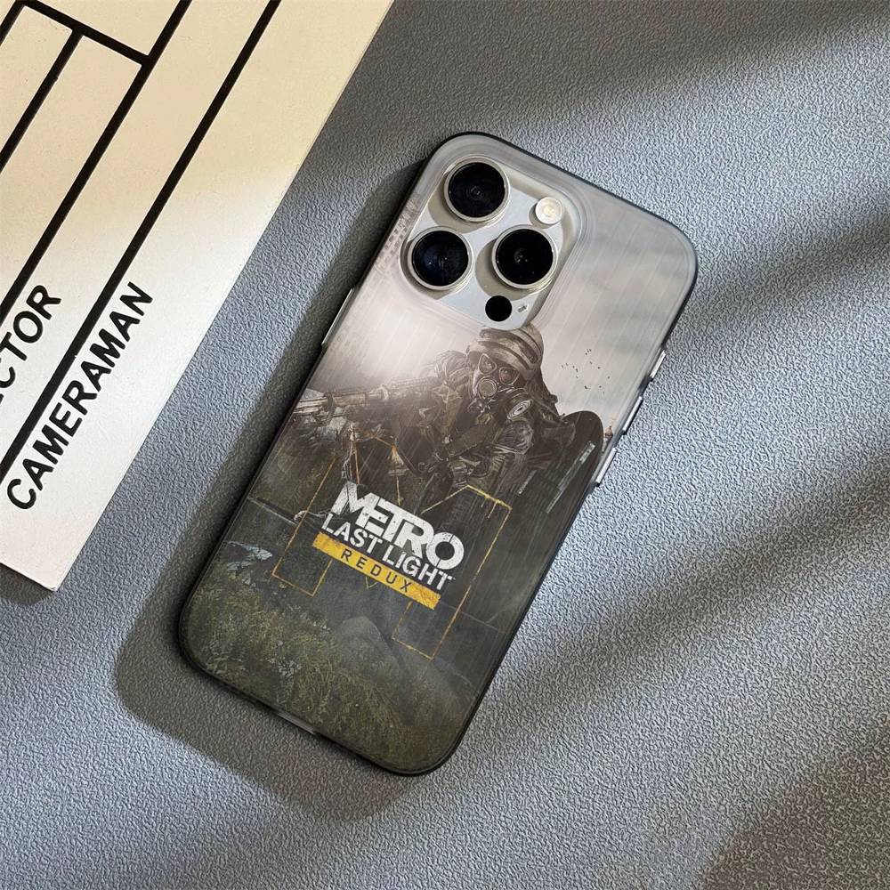 Post Apocalyptic Game Metro 2033 For IPhone 16 15 14 13 12 11 17 Pro Max Plus Wave Corrugated Phone Case Anti Drop Cover