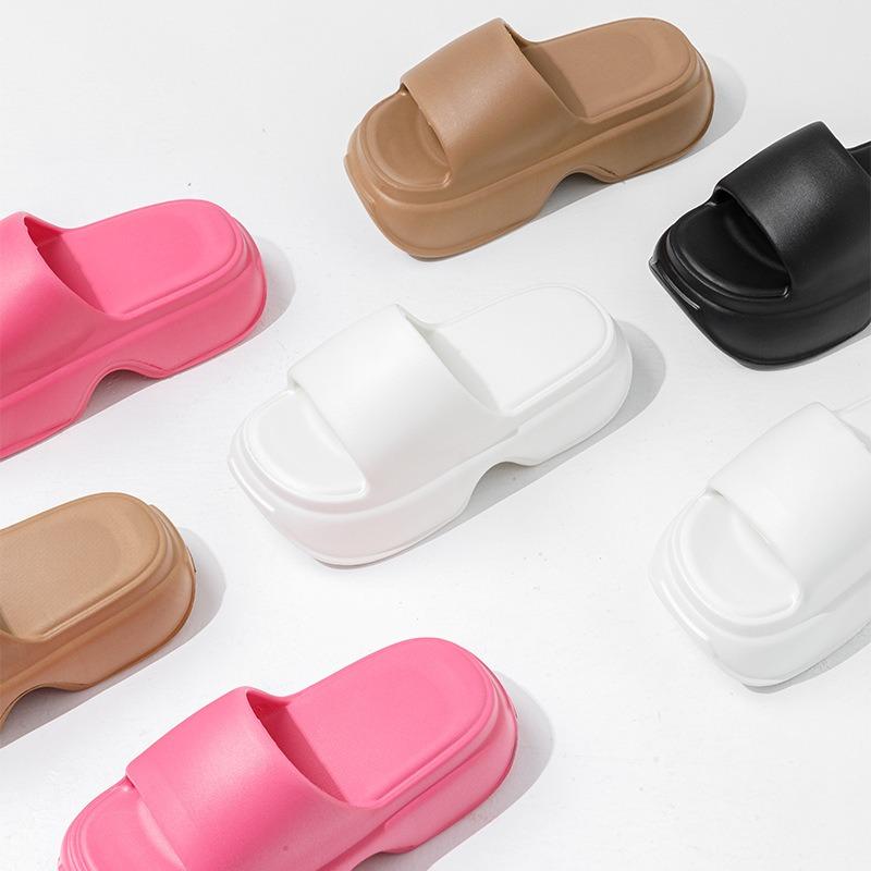 EVA slippers women's thick bottom indoor home simple fashion height increase soft bottom tide wear summer cool slippers
