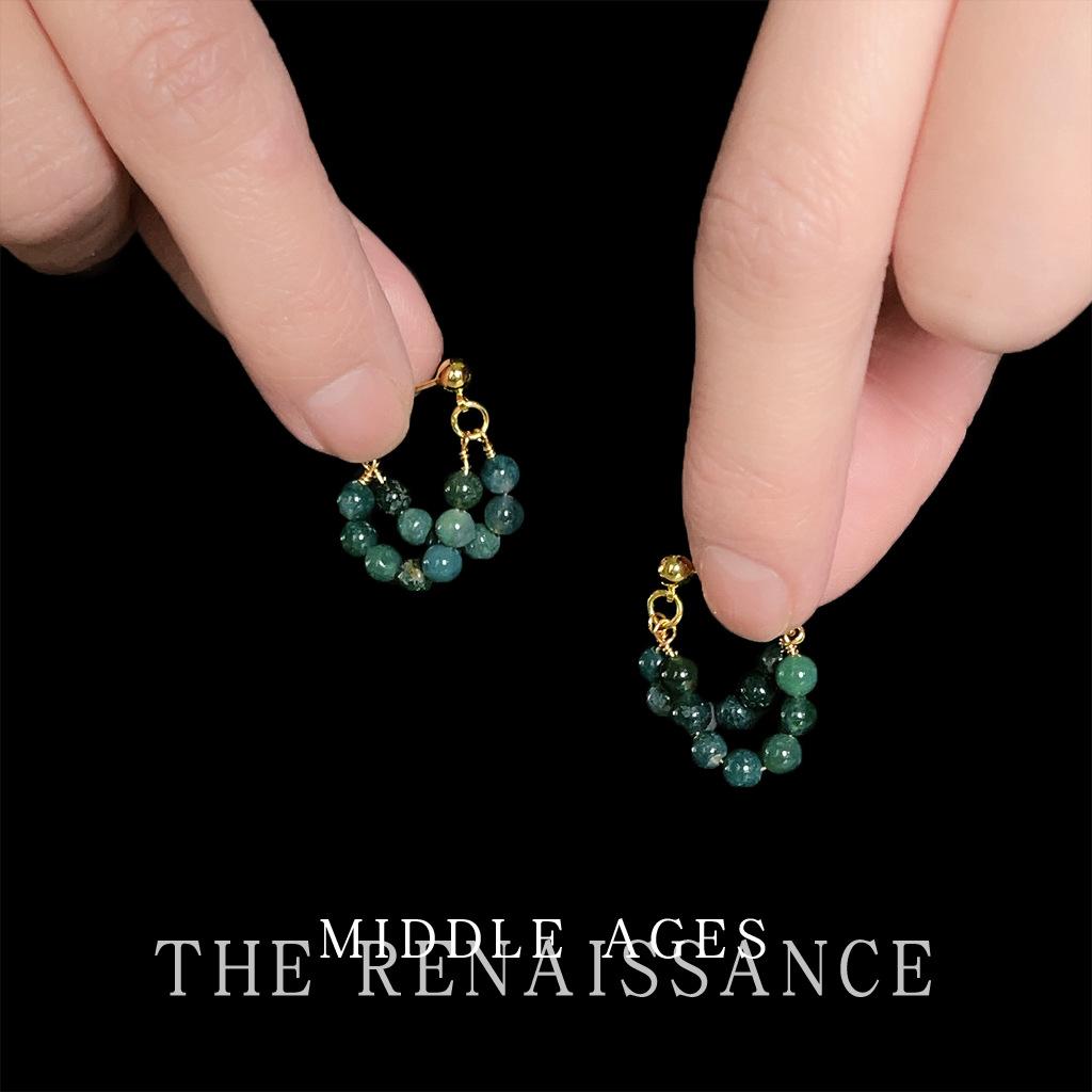 Серьги из натурального камня агата Mori ретро литературные серьги с бусинами персонализированные высококачественные серьги