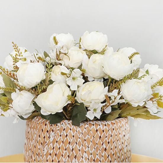 1Pc Artificial Peony Wedding Flower Blossom Home Living Party Room Decoration
