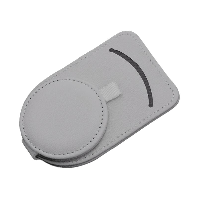 Car Glasses Clip, Car Sun Visor, Multifunctional PU Leather Storage Card, Sunglasses Frame, Creative Magnetic Glasses Clip