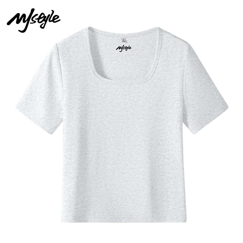 MJ Style Women's Square Neck Short Sleeve T-shirt