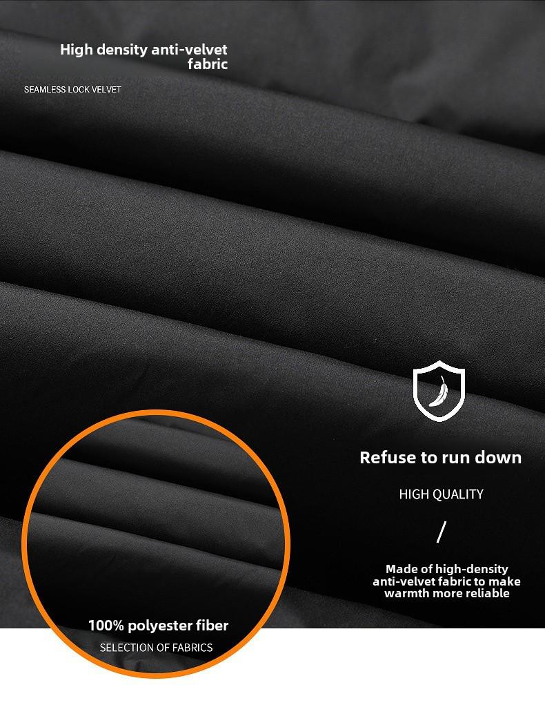 2023 Men's Slim Fit Stand-Up Collar Three-Bar White Duck Down Jacket for Couples