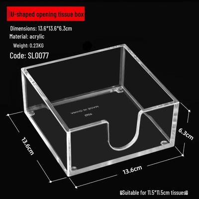 Acryl U-förmiger Serviettenhalter 2er-Pack