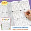 Multiplication and Division Math Improvement Exercises Notebook Daily Practice  Early Learning