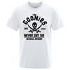 Men Oregon Pirate Flag Never Say Die Astoria Casual Tee Shirt Cotton Breathable Short Sleeve Brand Tops
