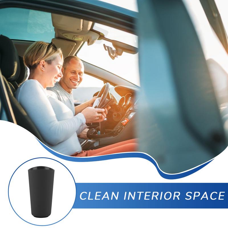 Car Trash Cup Leakproof Automobile Garbage Bucket Door Pocket Garbage Bin Multipurpose Small Trash Can For Car Studio And Home